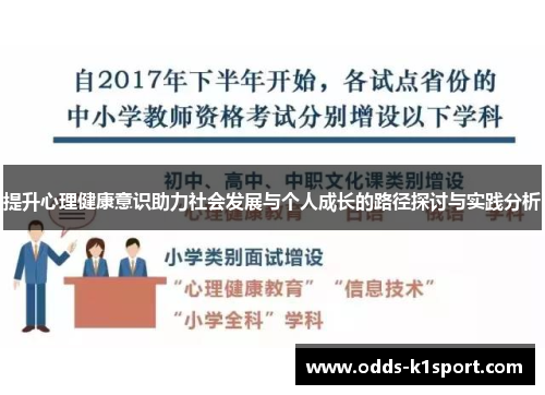 提升心理健康意识助力社会发展与个人成长的路径探讨与实践分析