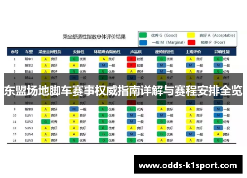 东盟场地脚车赛事权威指南详解与赛程安排全览