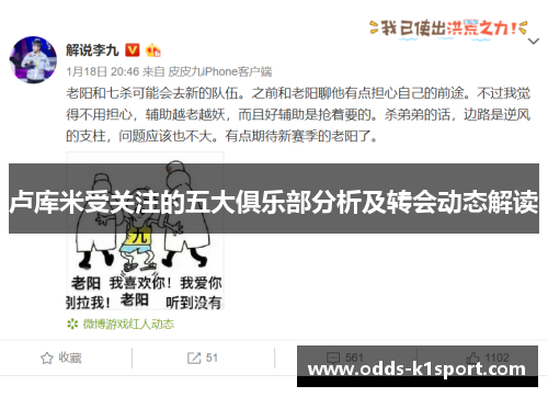卢库米受关注的五大俱乐部分析及转会动态解读